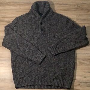 American Eagle outfitters mens shawl collar textured sweater size L
